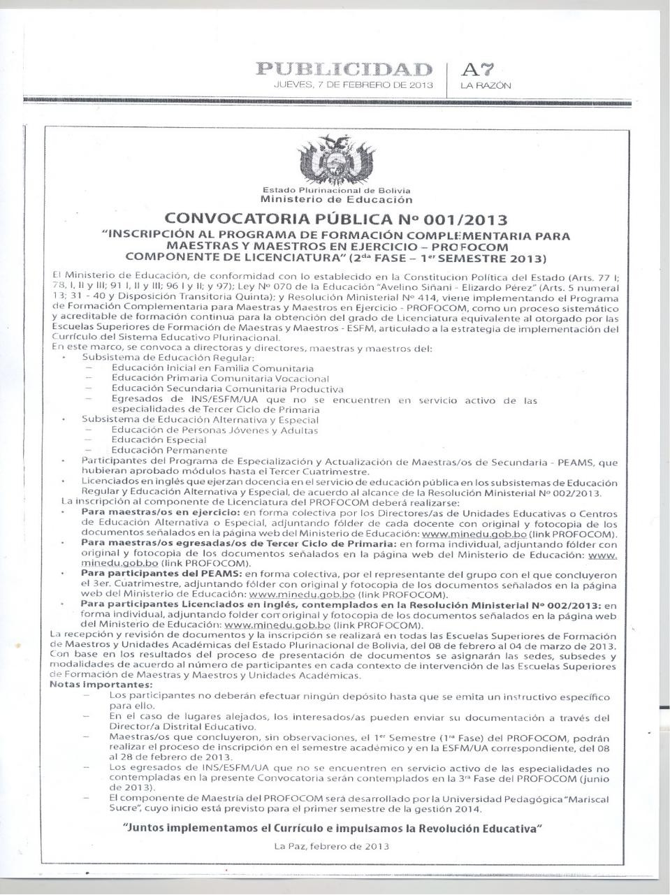 Vista previa del documento convocatoria_2013 PROFOCOM.pdf - página 1/1