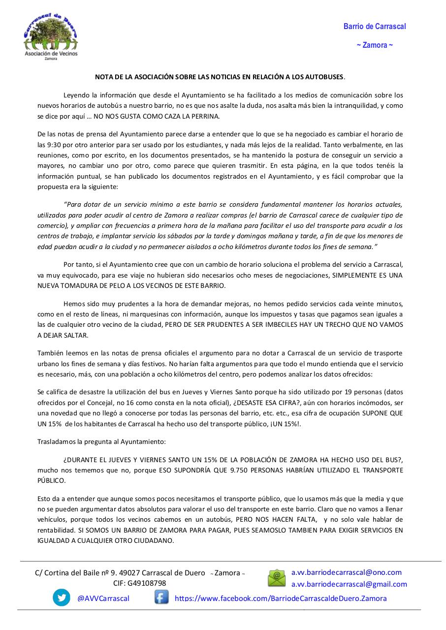 Vista previa del documento NOTA DE LA ASOCIACIÃ“N SOBRE LAS NOTICIAS AUTOBUSES.pdf - página 1/1