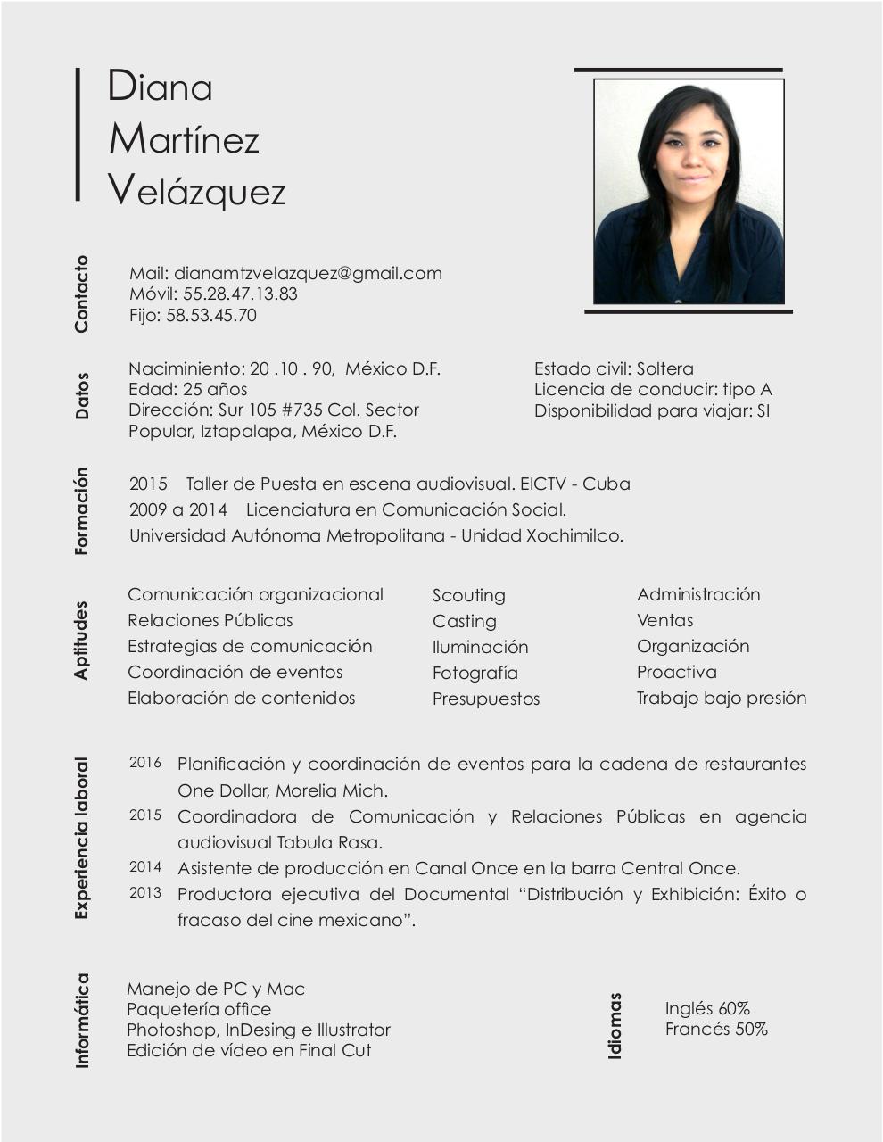 Vista previa del documento CV Diana Mtz VelaÌzquez ProduccioÌn.pdf - página 1/1