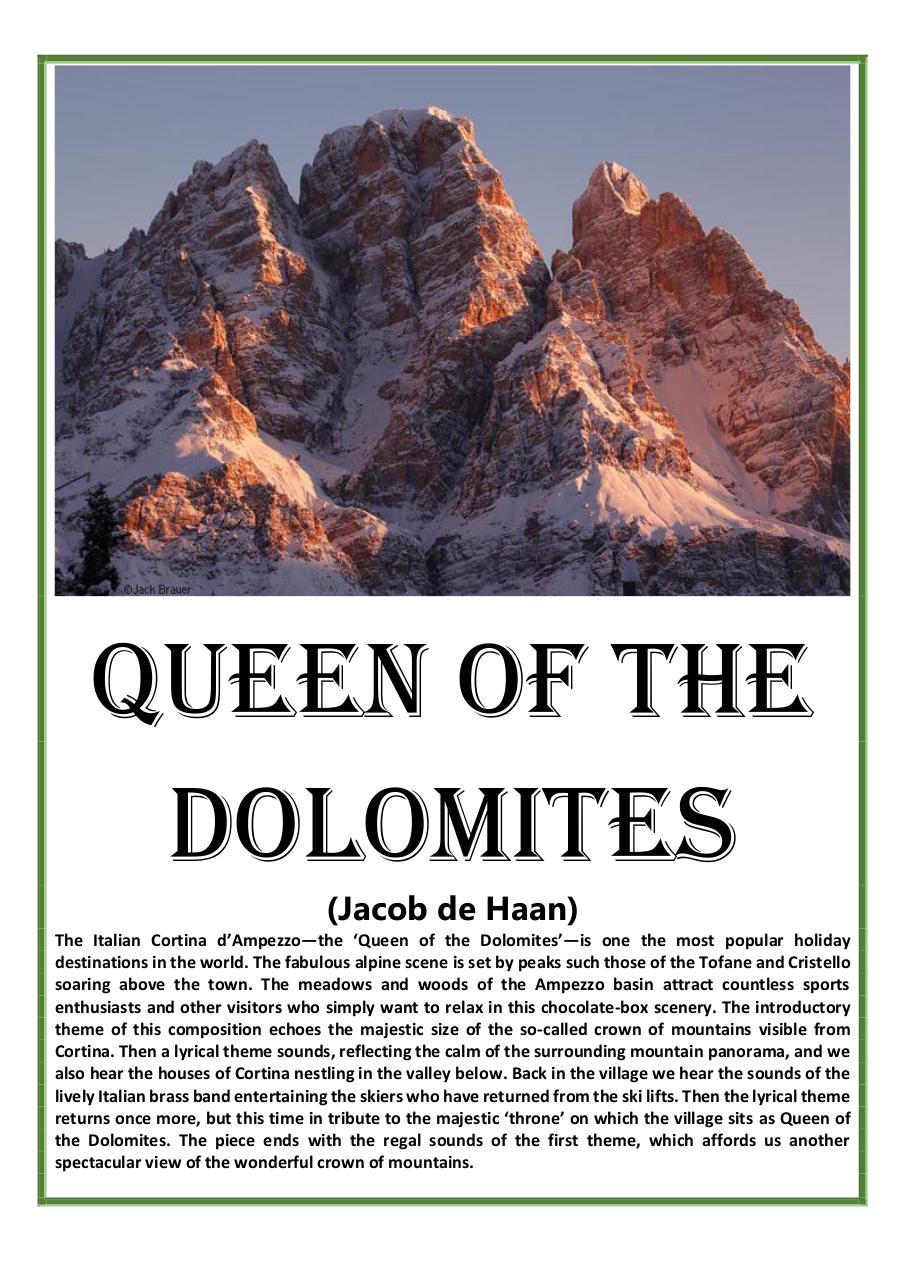 2 - Queen of the Dolomites - Jacob de Hann - Set of Clarinets.pdf - página 1/32