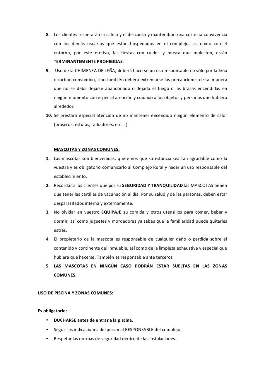 NORMAS GENERALES Y DE CONVIVENCIA COMPLEJO TURISTICO.pdf - página 2/4