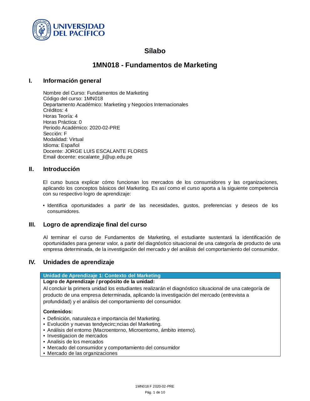 Silabo Funda de Marketing.pdf - página 1/10