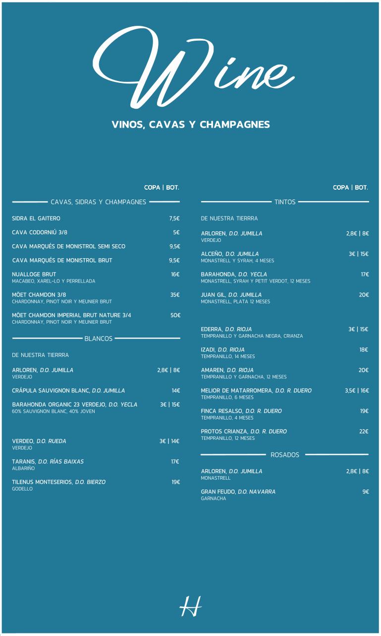 Vista previa del documento CARTA DE VINOS BACK 2024 HOTEL.pdf - página 1/1