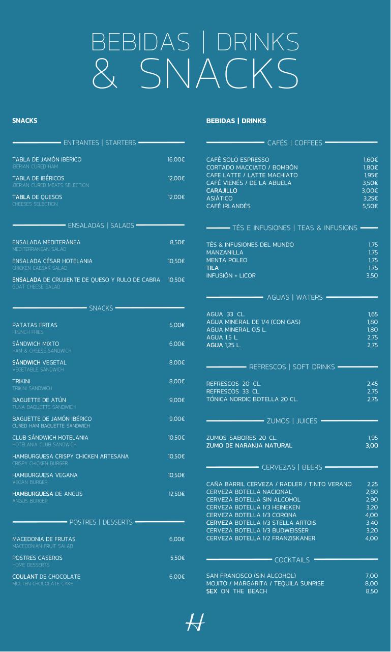 Vista previa del documento CARTA DE SNACKS BACK 2023 HOTELANIA.pdf - página 1/1